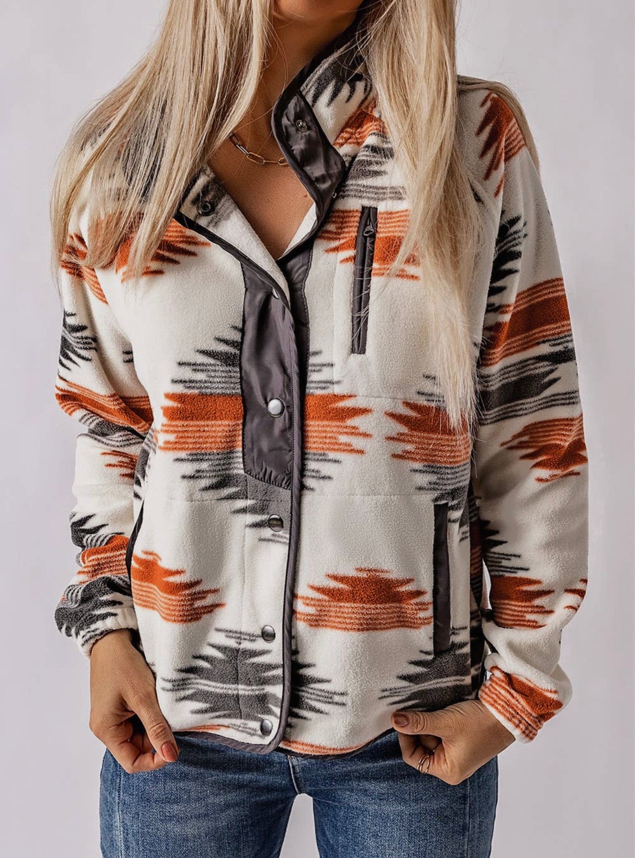 Aztec fleece jacket new arrivals